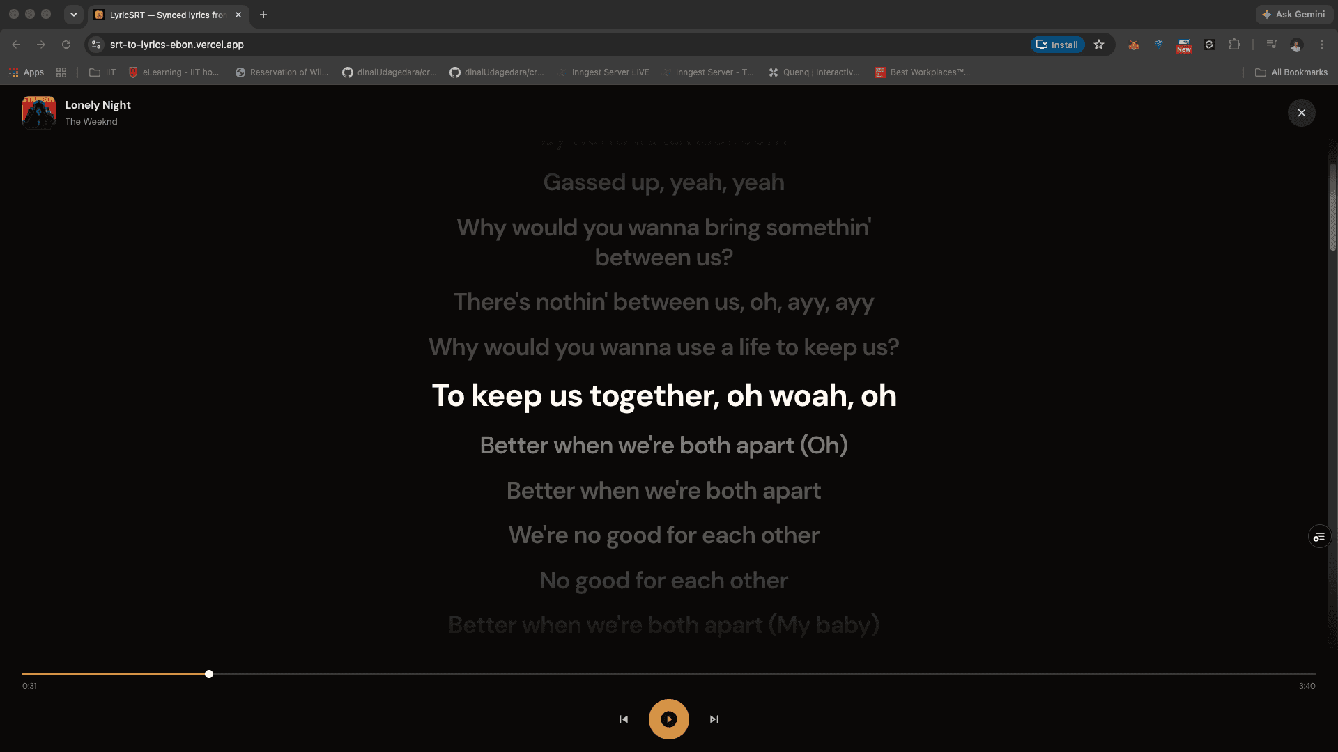 srt-lyric-player — screenshot 3