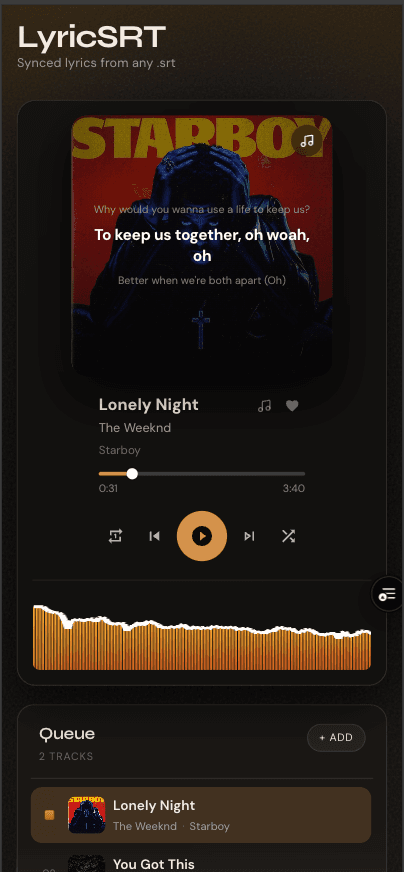 srt-lyric-player — screenshot 2